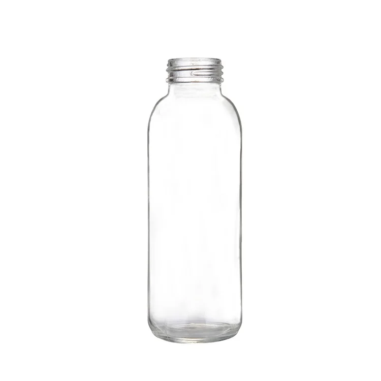250ml 300ml 500ml Custom black frosted juice soda water empty bottle Transparent Juice Glass Bottle Packaging