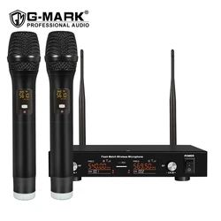 G-MARK G120 обеспечивает наилучшую производительность 50 м дальность работы: Профессиональный UHF двухканальная Беспроводная