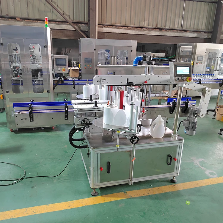 Full Automatic Shampoo Perfume Dropper Glass Round Jar Bottle Tin Can Labeler Self Adhesive Sticker Labeling Machines