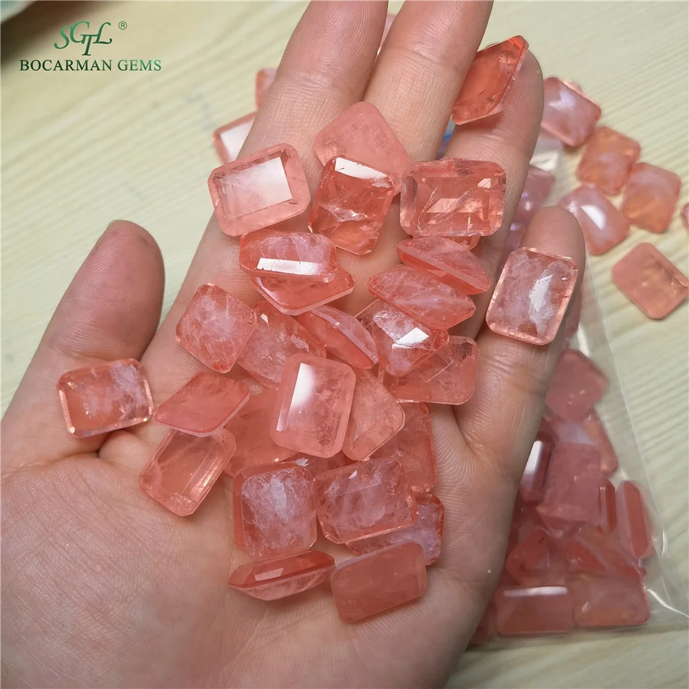 Natural crystal and synthetic crystal color patchwork stone loose stone charms for jewelry making fusion stone