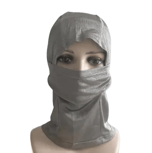 Anti Radiation Silver Fiber Fabric Head Face Mask Veil for EMF Protection