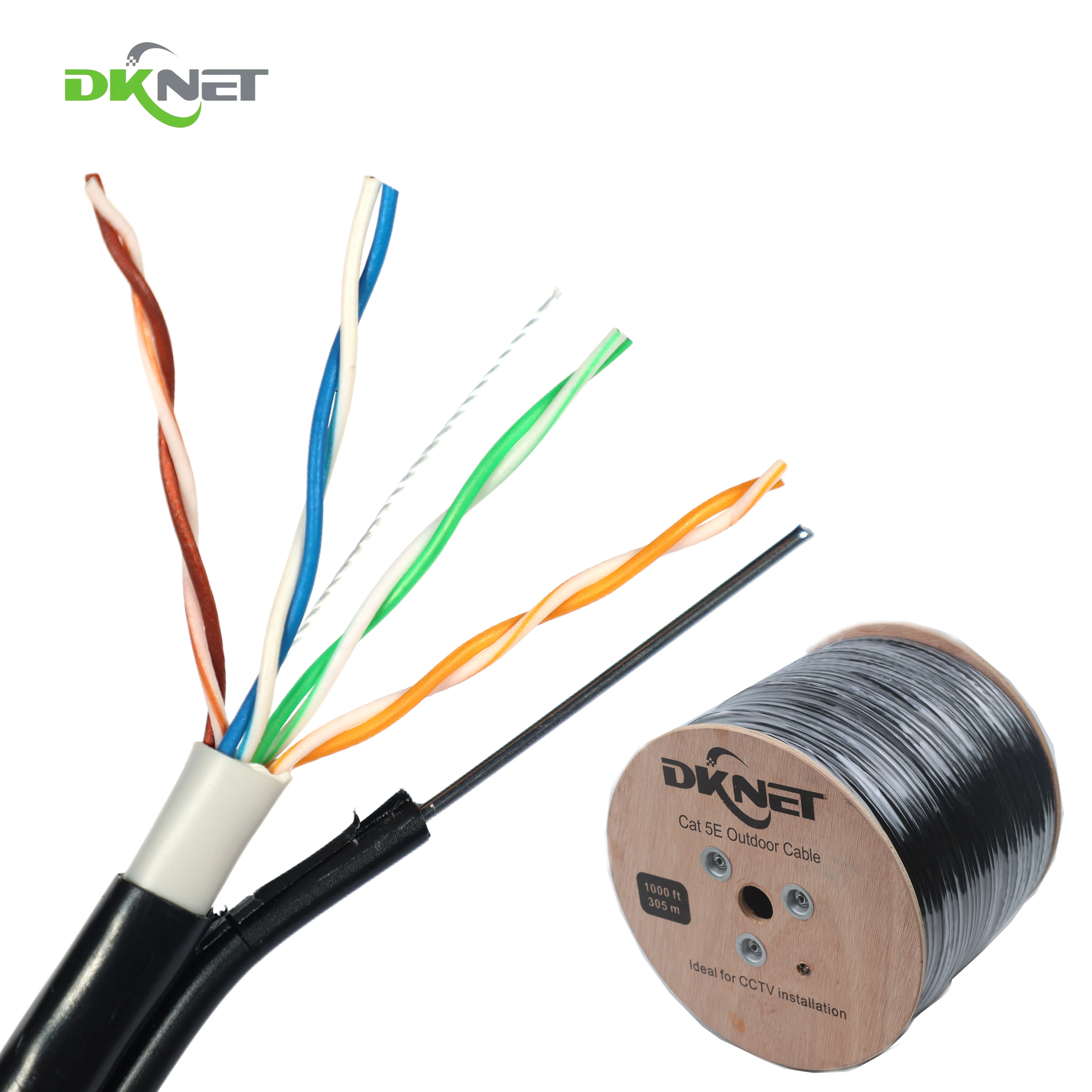 Suppliers cat5 Utp ftp with messenger outdoor cat5e with messenger