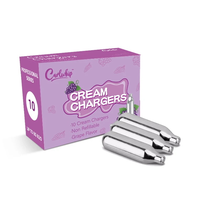 CarlWhip Food Grade 8G Grape Flavor Wholesale Whipped 8G Cream Chargers