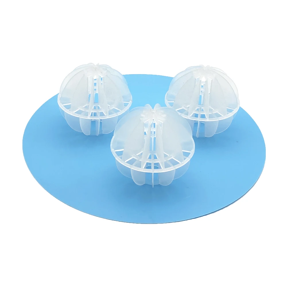 PP PE polyhedral filler Plastic Polyhedral Hollow Ball For Wet Scrubber Filter