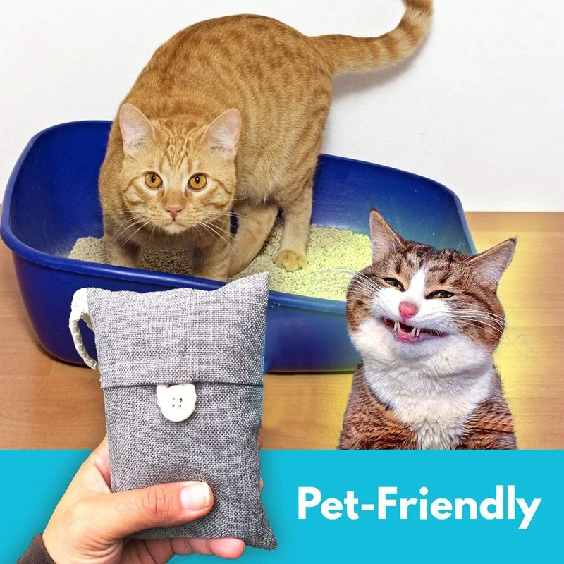 2024 disposable moisture absorber charcoal filter bag activated wardrobe hanging closet bag homeuse