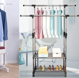 Service Standards Clothes Dryer Rack Portable Wardrobe On Wheels