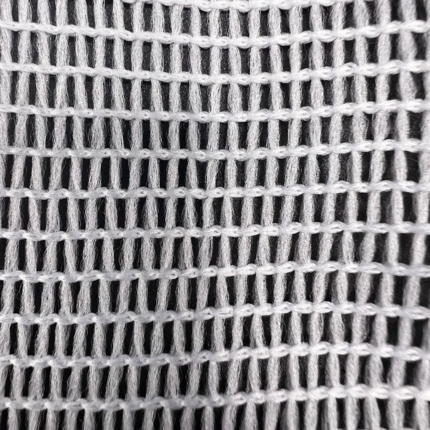 New polyester spandex diamond mesh knitted elastic fabric yoga mesh fabric elastic tight