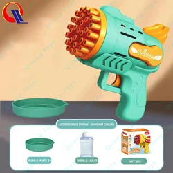 Qilong Базука, пулемет для пузырей, игрушки, детские красочные огни, пулемет для пузырьков с 69 отверстиями, игрушки, пулемет для пузырьков Базука