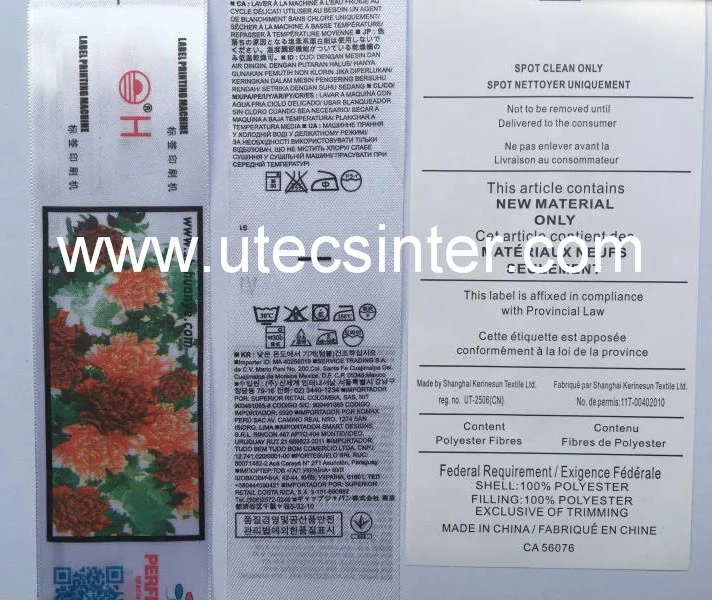 UGS62S 6 Передняя 2 задняя цветная двухсторонняя автоматическая машина для флексографской печати тканевой ленты принтер этикеток на