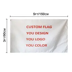 Promotion Outdoor Custom Flag 3x5ft Sublimation Blank Customized Banner Personalized Design Any Logo Flying 3x5 Ft Custom Flag