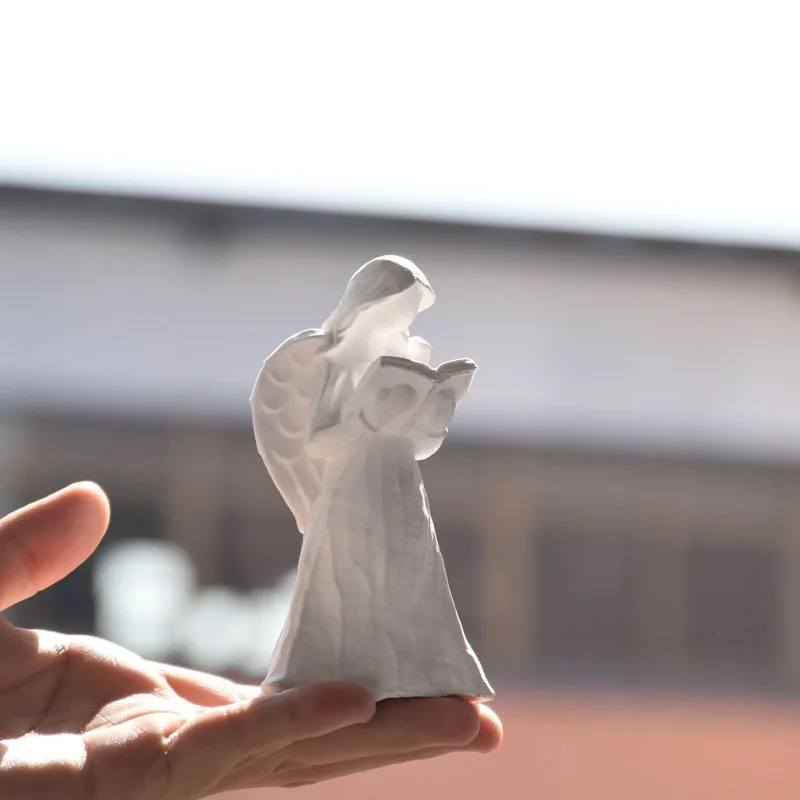 Fashion Design Reading Book Angel Girl Candle Mold Silicone Angel Mold