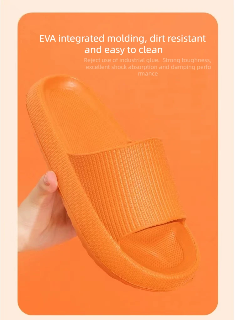 Ladies Shoes and Sandals Trending Style 2024 House Slipper Eva Upper Clogs Japanese Platform Massage Pad Navy Blue Walking Shoes