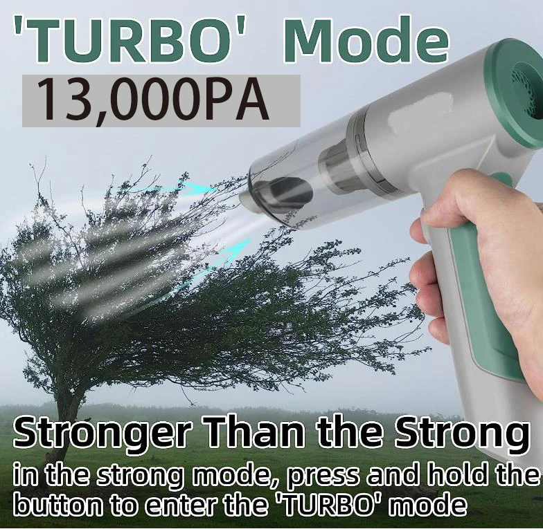 13000Pa Cordless Rechargeable Home and Car Mini Vacuum Cleaner Handheld brushless motor  Vacuum Cleaner air duster