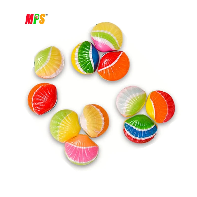 Custom Labels Candy Manufacturers Wholesale High Quality Colourful Shell Shape Hard Candy Sweets