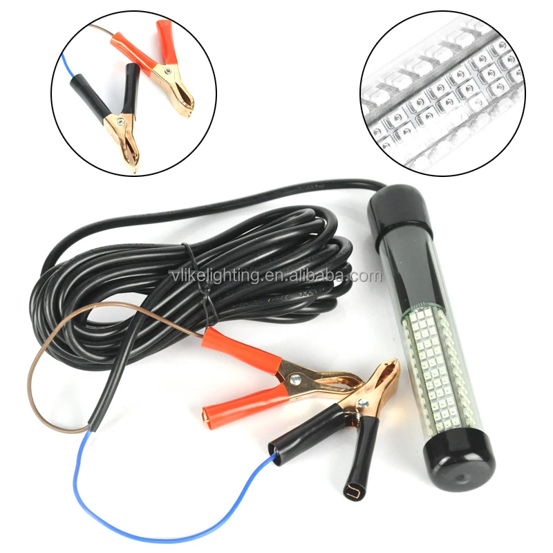 18W Green Color 5Meters Cable Underwater Attracting Fishing Light LED Waterproof