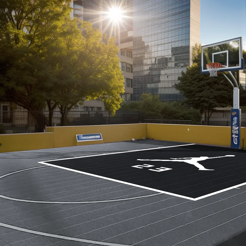 High Quality 10 Years Warranty Top Sale Anti-slip  PP Interlocking 3x3 Basketball Court Floor Tiles Sports r Mat Flooring