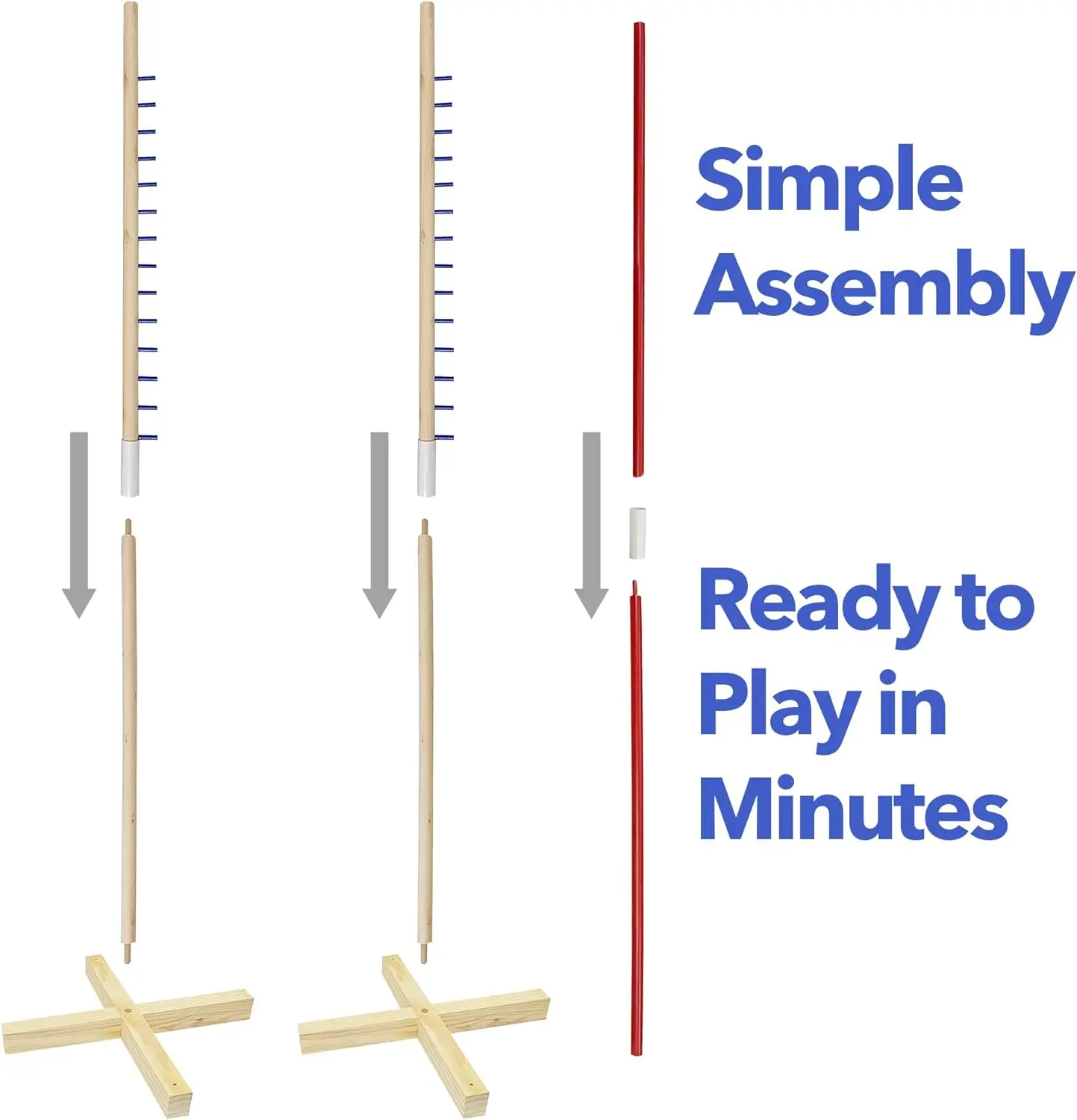 Wooden Limbo Game Simple Setup Limbo Pole for Outdoor Party Game Wooden Limbo Stick Yard Game