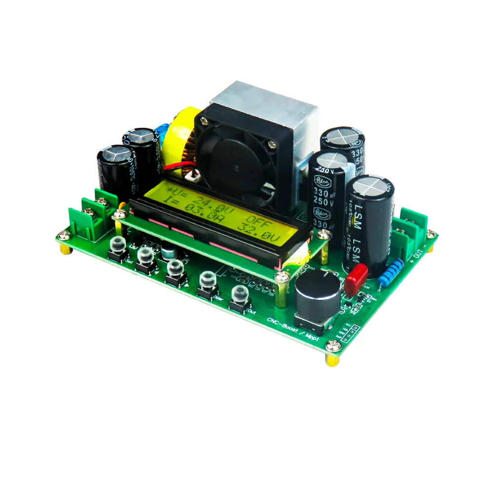 DPX800S DC-DC NC CV CC Booster Module CNC Boost 12V~120V 0-15A Adjustable MPPT Constant Voltage Current Module