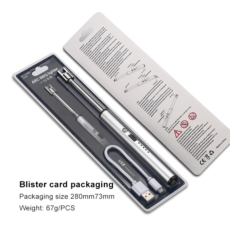 Wholesale kitchen drop shipping custom logo eco slim windproof electric arc lighters