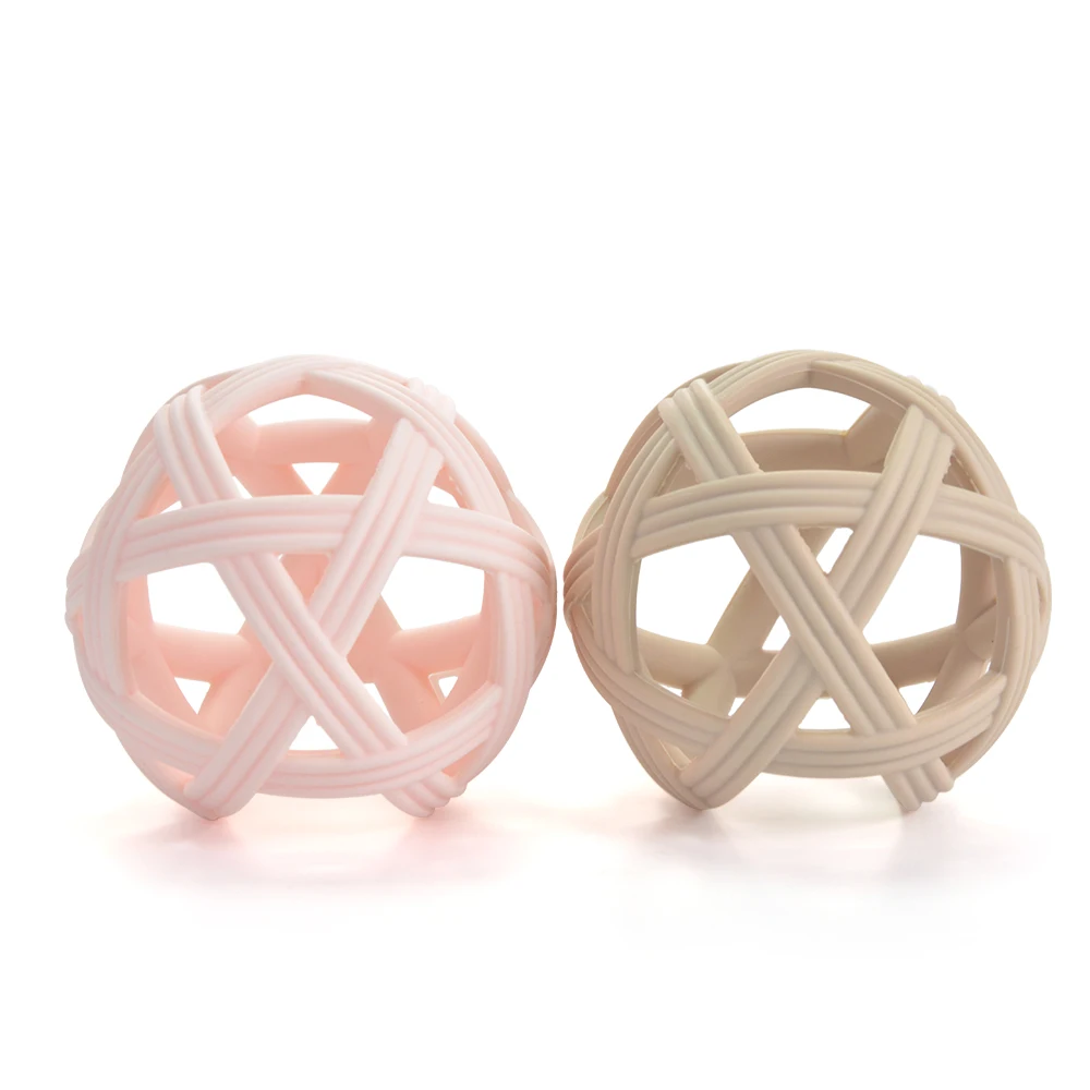 Maysun Wholesale Textured Food Grade Silicone Teething Baby Chew Grasping Toy BPA Free Kids Sensory Teething Ball