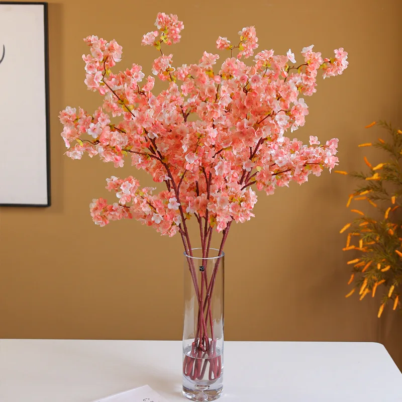 Simulation cherry tree encryption wedding decoration silk flower cherry blossom arch potted cherry branches wholesale festival