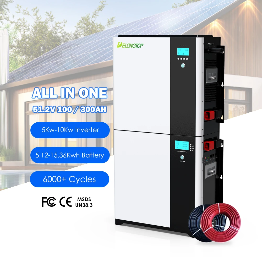Литиевая батарея все в одном портативная солнечная 5000 Вт с инвертором 5 кВт для автономной жилой энергетической системы