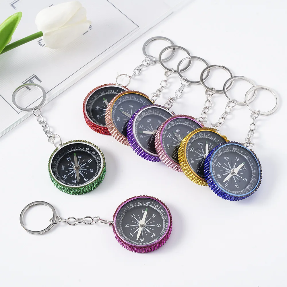 Outdoor Compass Camping Hiking Survival Emergency Lightweight Compass Portable Navigation Tool Keychain For Trekking Hunting