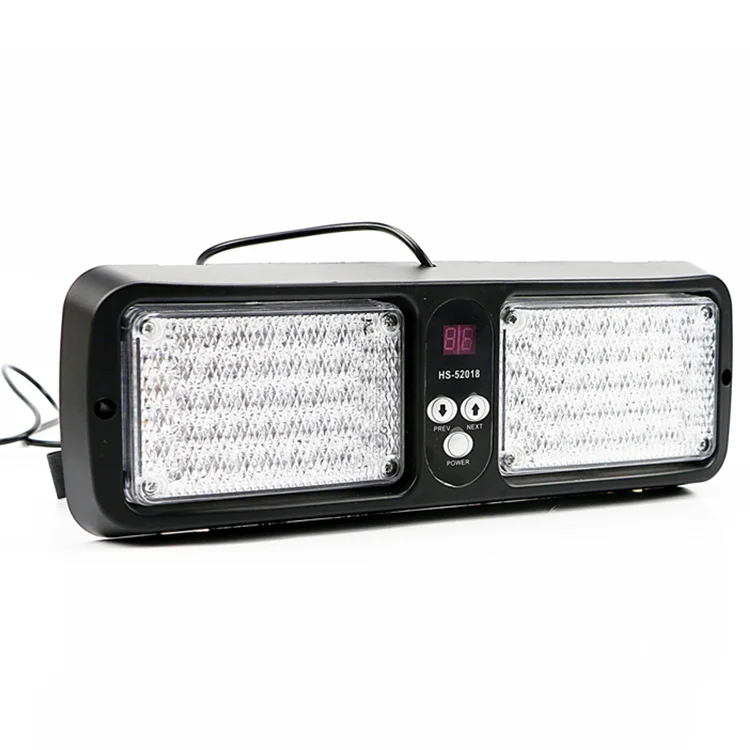 Factory Custom 86W Flash Patterns Visor LED Light Emergency 12V Car Warning Led Visor Lightbar for Universal Cars
