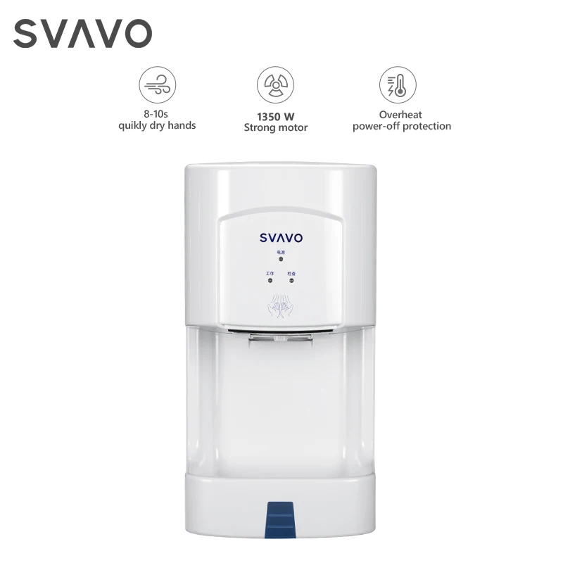 Commercial Mini Electric Sensor seche mains ABS Plastic Secador de manos Home For Toilet Bathroom Automatic Hand Dryer