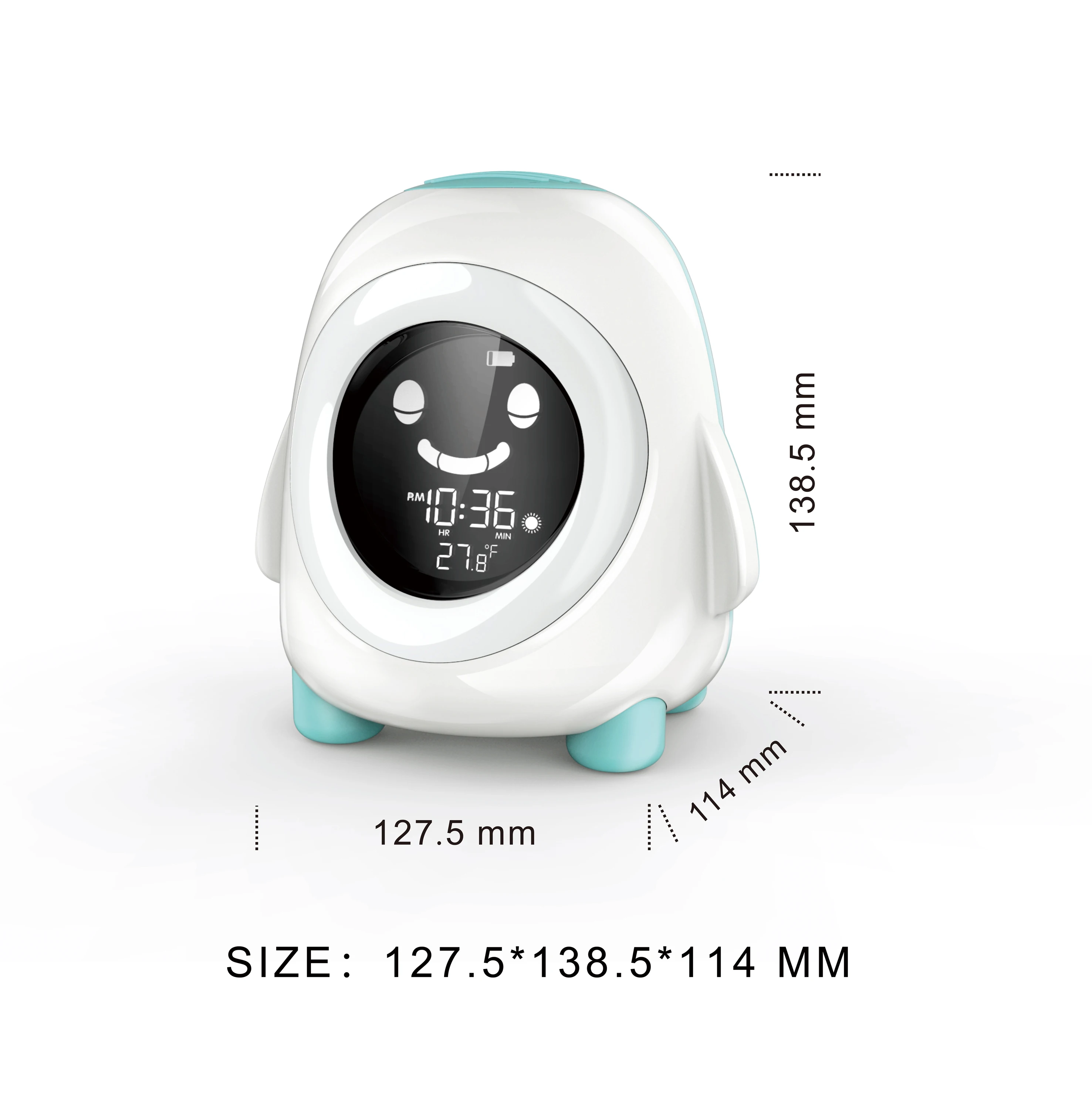 New sleep training ok to wake up kids alarm clock with colorful lights for bed room