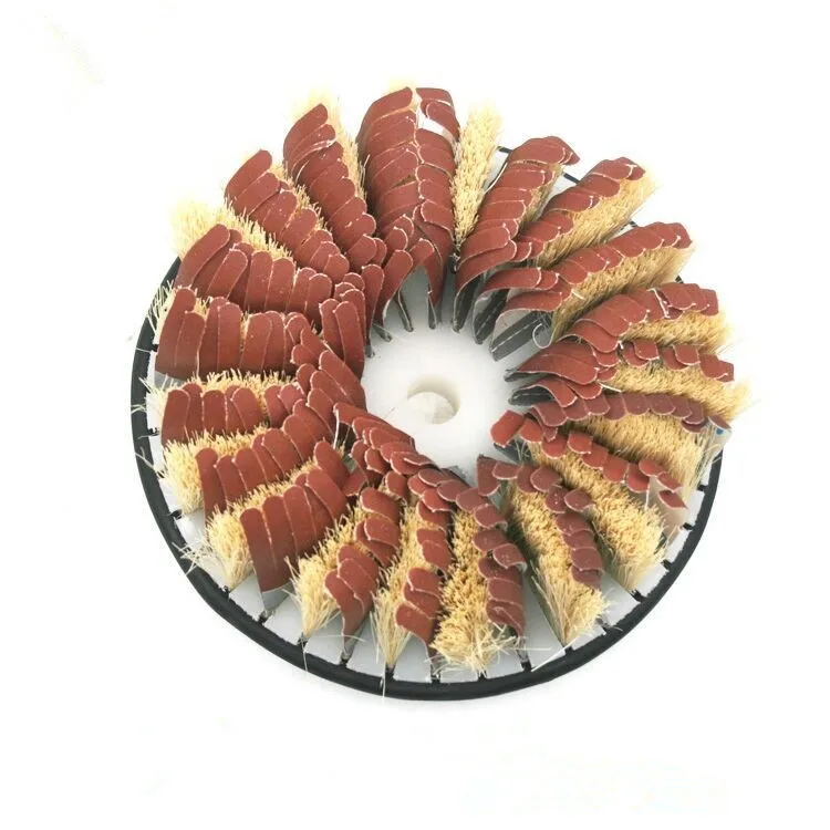 Tampico strip brush for sanding roller brush