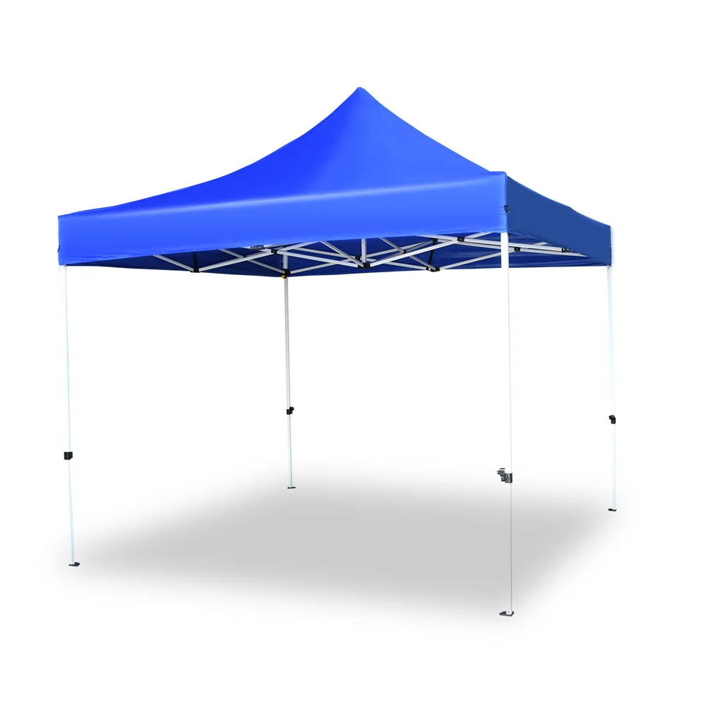 10x10FT 3x3m Portable Gazebo Shelter Blue Durable Fabric Pop Canopy Tent Waterproof Marquee Tent Outdoor Multiple Use Trade