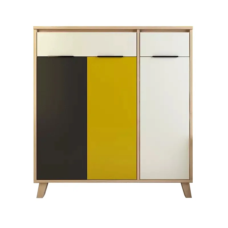 Modern Home Wooden Chest Of Drawers Living Room Shoe Cabinet Sofa Set Furniture