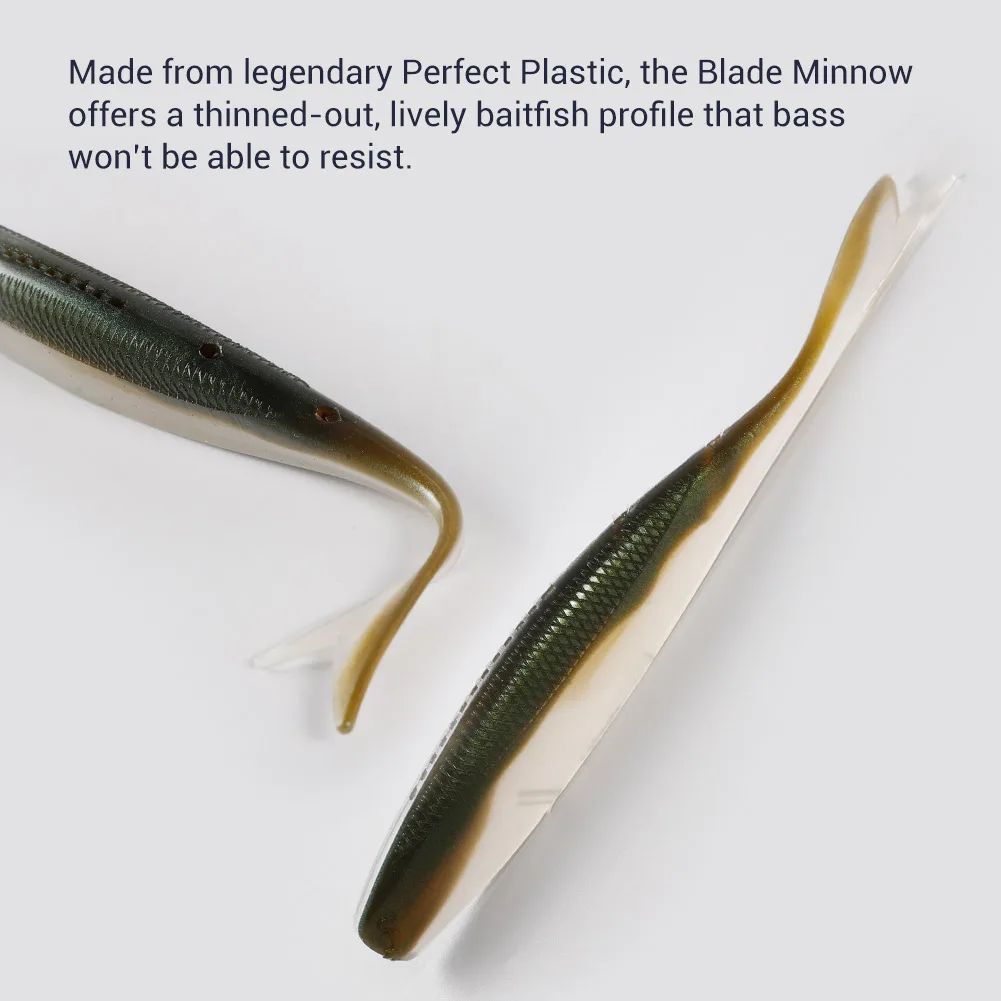 NOEBY Blade Minnow Soft Lures 11cm 6.3g Dart Silicone Worm Artificial Soft Bait Swimbait For Bass Fishing Lure