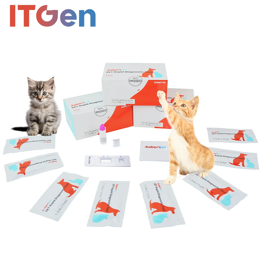 CE Certified veterinary Cat Disease Feline Leukemia Virus Antigen felv test  Felv-Ag Rapid Test Kit Blood Rapid Test Kit