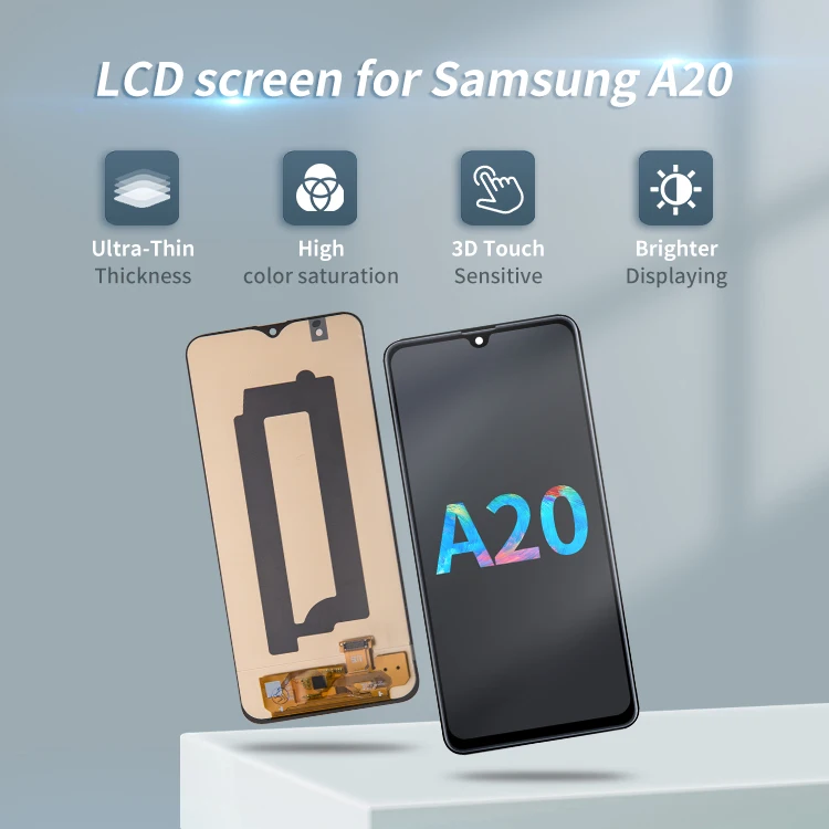 ЖК-дисплей для samsung a20 сменный мобильного