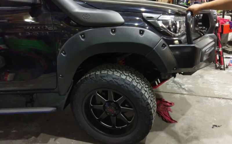Car Other Exterior Accessories Body Part Flare Wheel Arch Wheel Eyebrows For Toyota Hilux