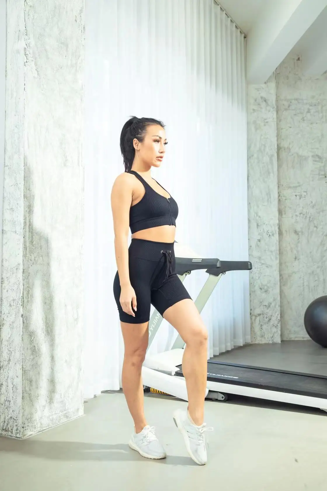 Seamless Candy Color Sports Bra Girls Fitness Apparel Clothing Gym Ribbed Yoga Half Pants Women Yoga Set