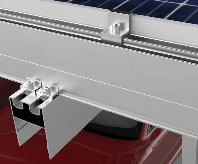 Wholesale Price Parking Racking Structure Waterproof Carbon Steel Carport Solar Mounting System