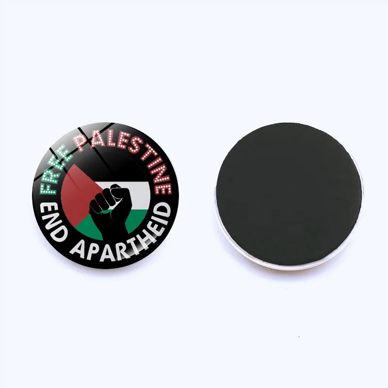 Custom Magnetic Soft Souvenir Fridge Magnets Palestine National Flag Pattern Home Decor Badges Kids Toddlers Refrigerator Magnet