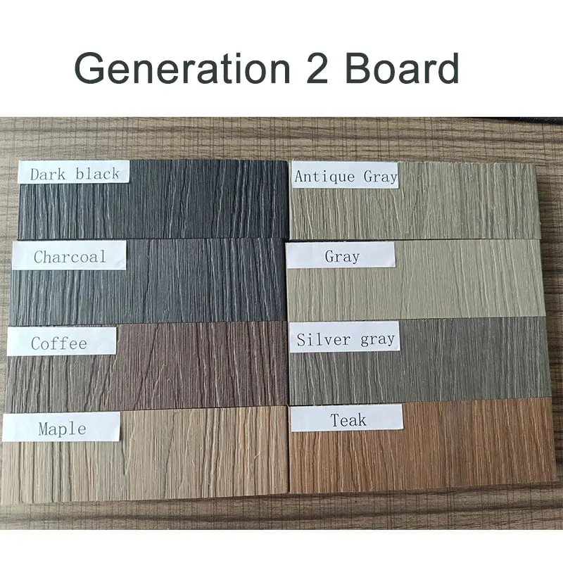 Outdoor 6x8 Feet Waterproof WPC Garden Fence Wood Plastic Composite Fencing Panel