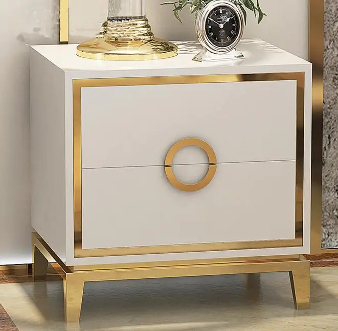 Customized high quality king double size upholstered bed designs for home