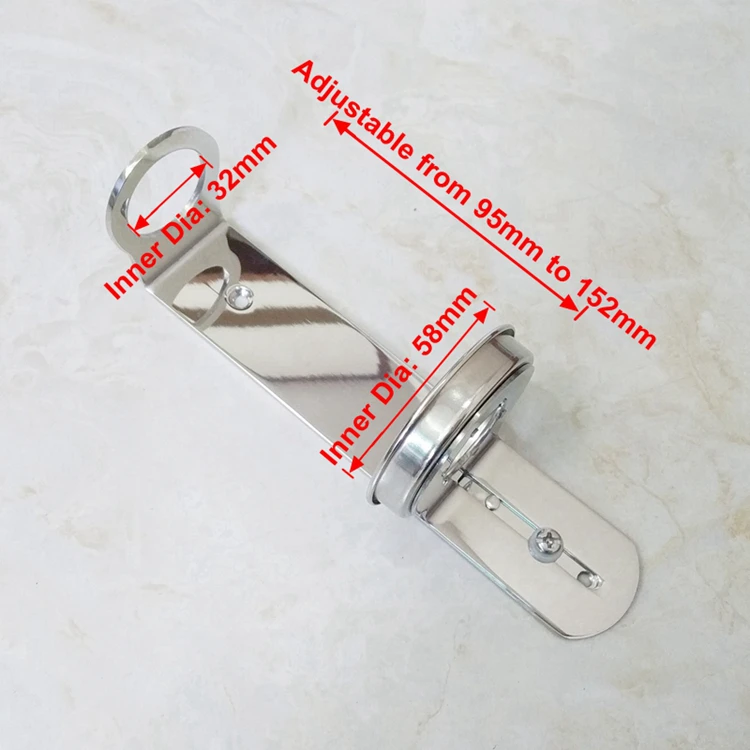 Mirror Polished SPA Shampoo Soap Bottle Bracket Lotion Dispenser Holder Shelf Bathroom Storage Rack Wall Mounted Stainless Steel