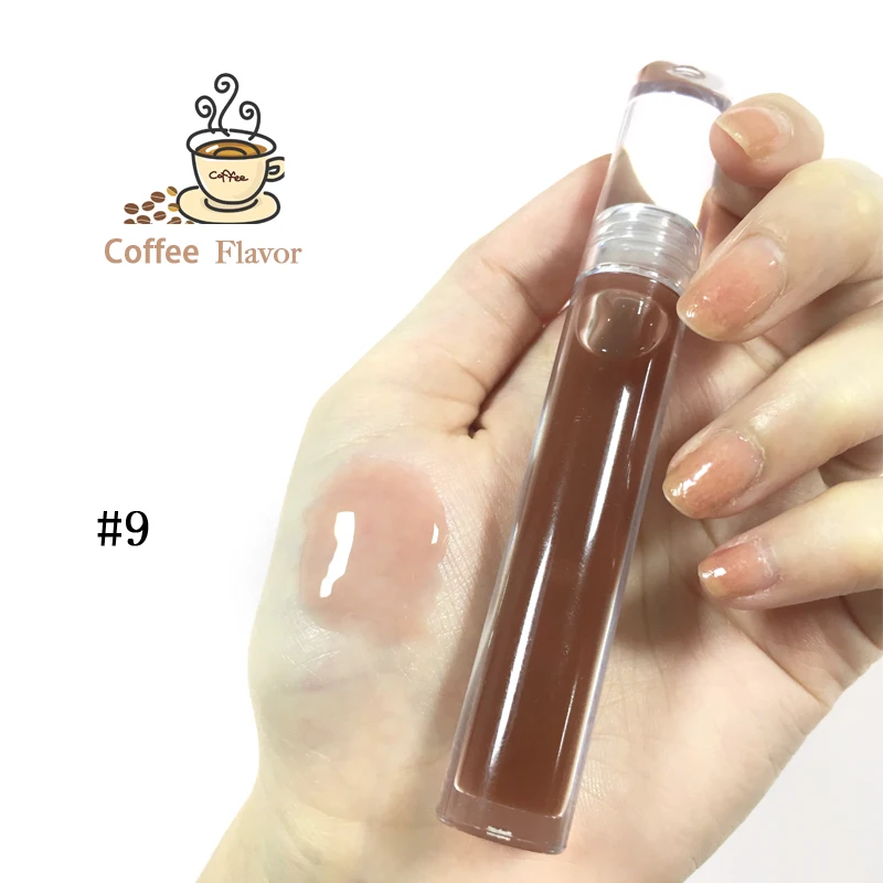 2021 Gradual Change Tube Lip Oil OEM Private Label Wholesale Lip Oil Moisturizing Pumper  Fruit