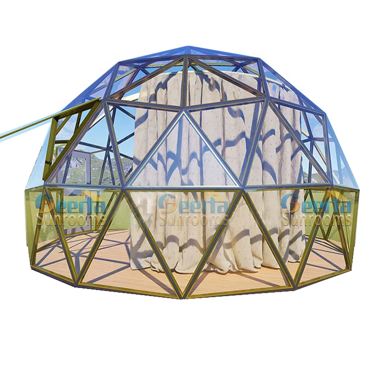 Aluminium winter garden sunrooms dome glass house prefab sun room four season for living on sale