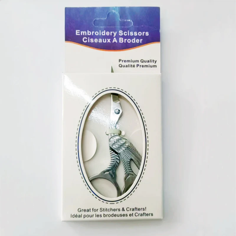 Silver crane mouth shear,stork scissor for embroidery, CRAFT & SEWING