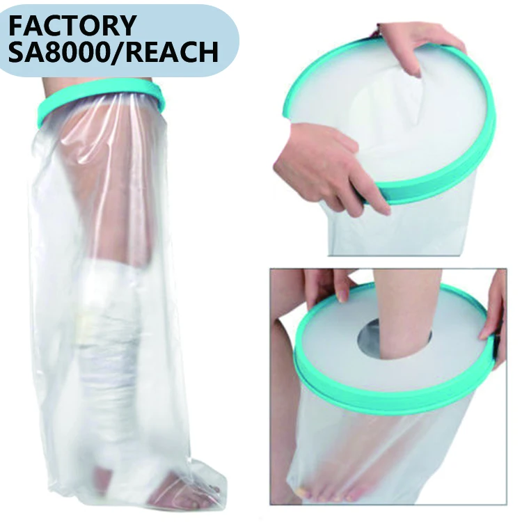 children leg waterproof wound covers cast bandage protector reusable cast wound protector wound care dressing covers pvc tpu12