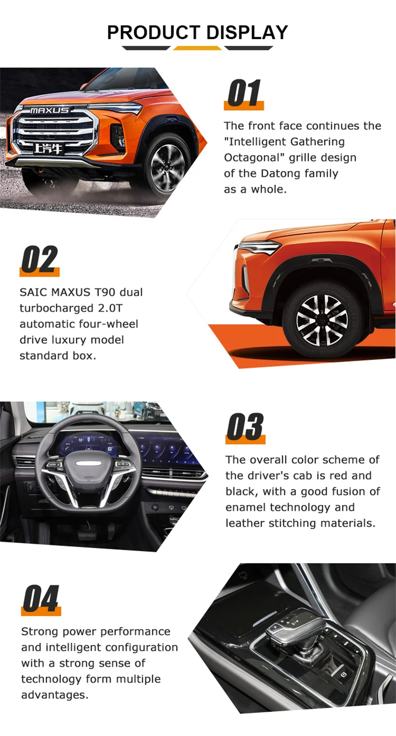 Известный бренд 2023 Новый Saic Maxus T90 пикап 2.0l пассажирский автомобиль