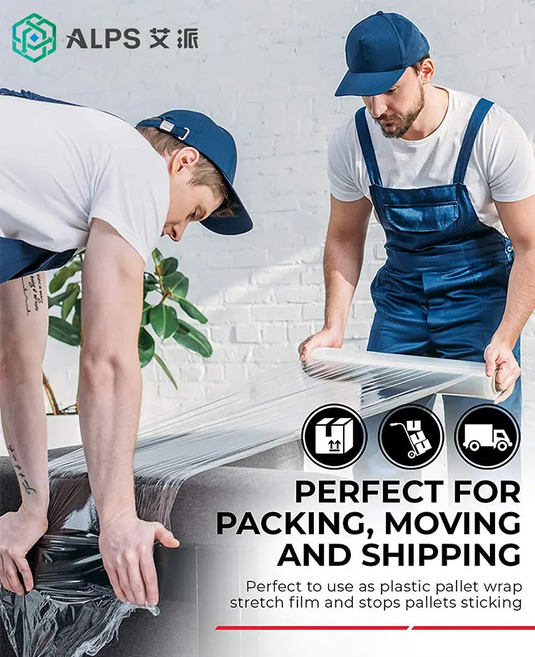 Alps industry packing pvc lldpe polyethylene stretch film jumbo roll stretch film lldpe