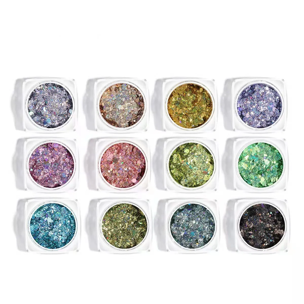High Quality Multicolor Loose Holographic Glitter Cosmetic for Women Eye Face Luxury Nail Sequins Eye makeup sequins